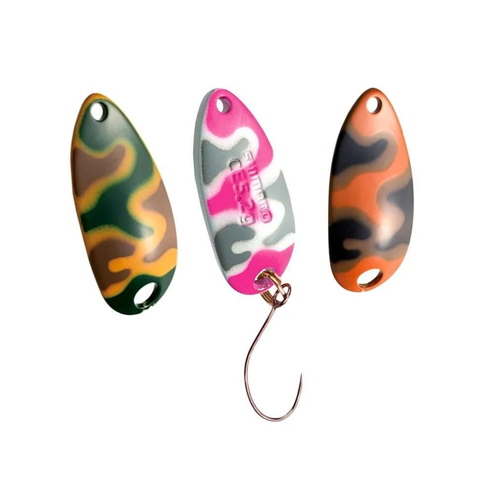 Spoon Lure Shimano ROLL SWIMMER CAMO EDITION - 3.5g 3 Spoon Lure Shimano ROLL SWIMMER CAMO EDITION - 3.5g